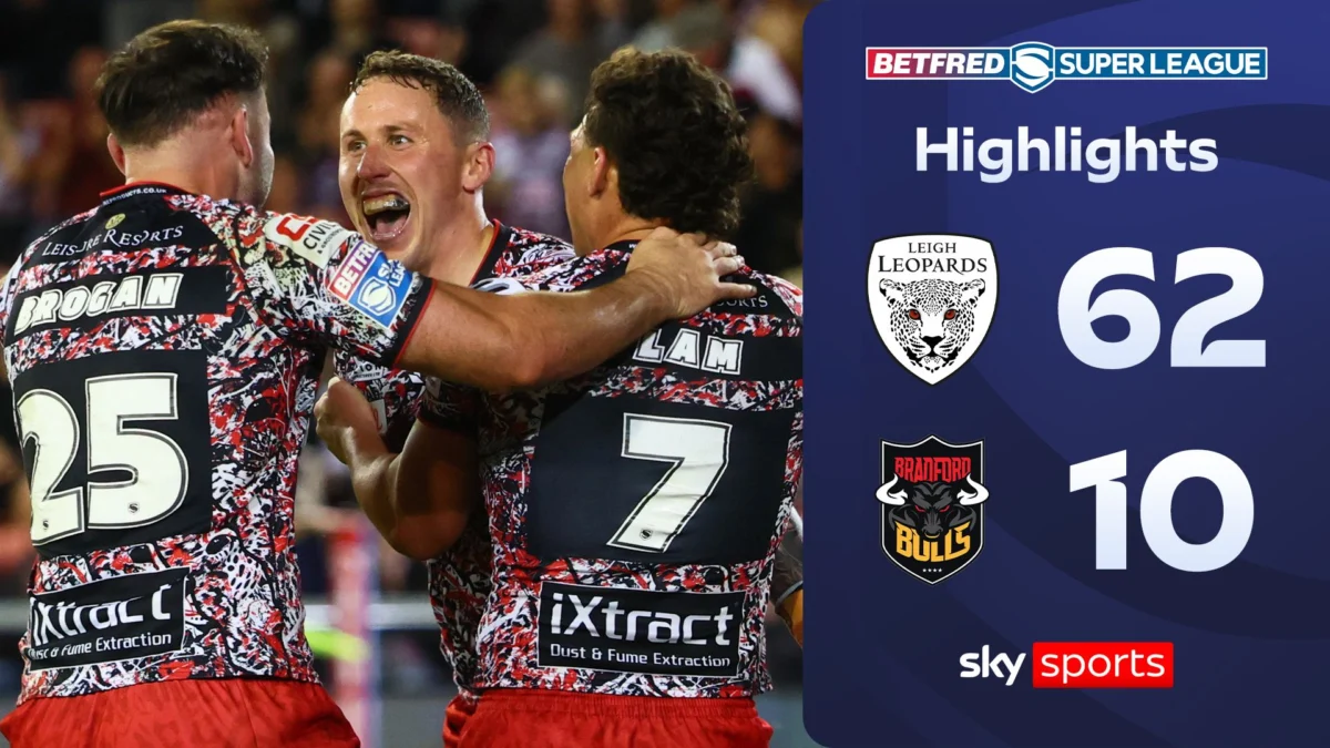 Leigh Leopards Edge Bradford Bulls in Thrilling Super League Encounter, Bolstering Playoff Hopes