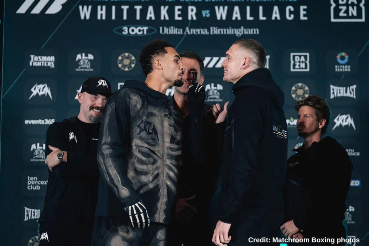 Whittaker and Wallace Set for High-Stakes Light Heavyweight Showdown in Birmingham